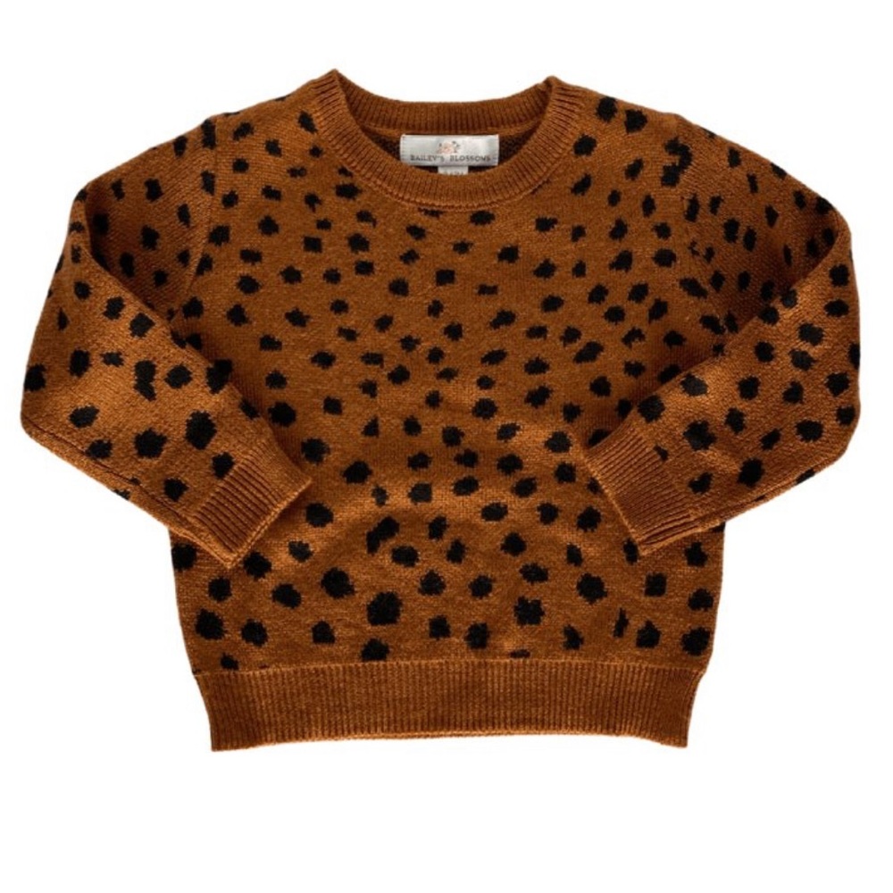 Bailey’s Blossoms baby girl 12-18month super soft leopard print sweater